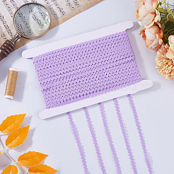 25 Yards Polyester Elastic Wavy Fringe Trim Ribbon&nbsp;SRIB-GF0001-40B