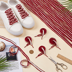 12Pairs Polycotton & Plastic Wheat Shoelaces&nbsp;FIND-FG0005-24A