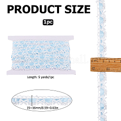 5 Yards Polyester Lace Ribbons&nbsp;SRIB-OC0001-11B