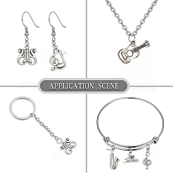 50Pcs 10 Styles Tibetan Style Alloy Pendants&nbsp;FIND-YW0007-17