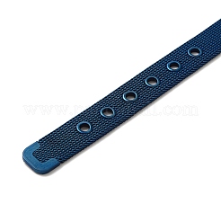 イオンプレーティング（IP）201ステンレススチール腕時計スチールバンド  艶出し  ブルー  224x12.5mm&nbsp;STAS-M017-11C