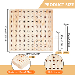 Rectangle Wood Crochet Blocking Board&nbsp;DIY-BC0013-51C