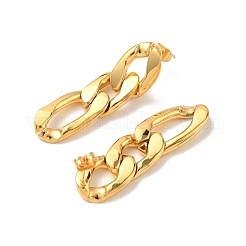 Iron Plating(IP) 304 Stainless Steel Stud Earrings&nbsp;EJEW-D095-23G