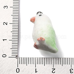 Flocky Resin Pendants&nbsp;RESI-Q011-03B