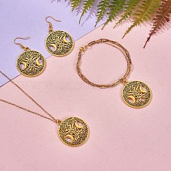 60 個の生活の木ムーンチャームペンダントトリプルムーン女神ペンダント古代ブロンズジュエリーネックレスイヤリング製作工芸品  アンティーク黄金  34mm  穴：3.5mm&nbsp;JX339C