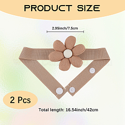 Fibre Flower Curtain Tiebacks&nbsp;AJEW-WH20022-50B-02