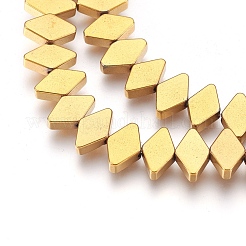Electroplate Non-magnetic Synthetic Hematite Bead Strands&nbsp;G-I208-18-F-L