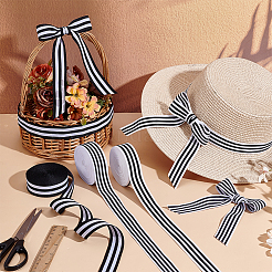 30 Yards 3 Styles Strip Pattern Polyester Ribbons&nbsp;SRIB-PH0001-92