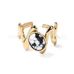 304 Stainless Steel Open Cuff Rings for Women&nbsp;RJEW-K258-17C-G