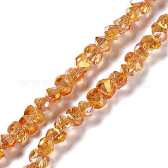 Transparent Electroplate Glass Beads Strands&nbsp;EGLA-L043-M