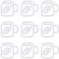 10Pcs Sublimation Blank Thermal Acrylic Paper Clips&nbsp;AJEW-CP0006-83A