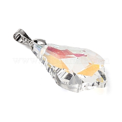 2Pcs Electroplate Glass Pendants&nbsp;PALLOY-JF04416