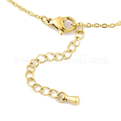 Ion Plating(IP) 304 Stainless Steel Chains Anklet&nbsp;AJEW-H148-11G-01