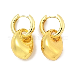 Nuggets Brass Hoop Earrings for Women&nbsp;EJEW-U057-06B-01G