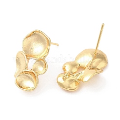 Brass Stud Earring Findigs&nbsp;KK-F855-25G