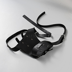 PUレザー剣ホルスター剣バックシース中世ルネッサンスコスプレ小道具  ブラック  330x330x3mm&nbsp;AJEW-WH20006-72B-01