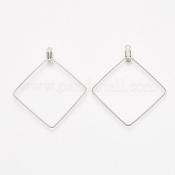 Tarnish Resistant 304 Stainless Steel Wire Pendants&nbsp;STAS-S103-10