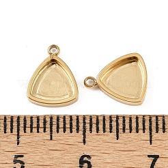 304 Stainless Steel Pendant Cabochon Settings&nbsp;STAS-A194-05F-G