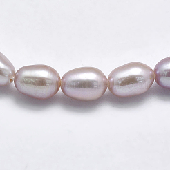 Natural Cultured Freshwater Pearl Beads Strands&nbsp;PEAR-F007-76B-01
