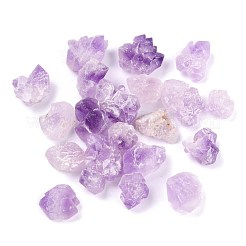 ラフ原石の天然アメジストビーズ  穴なし/ドリルなし  ナゲット  15~29x14~25mm&nbsp;X-G-M376-01