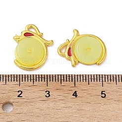 合金エナメルチャーム  樹脂製ドラゴンチャーム  ゴールドカラー  18x15x3.5mm  穴：3.3x1.5mm&nbsp;FIND-R147-01G