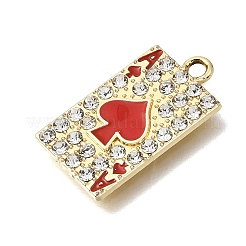 Alloy Rhinestone Pendants&nbsp;FIDN-B067-02A-G