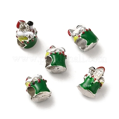Christmas Theme Alloy Enamel European Beads&nbsp;PALLOY-D058-01P-07