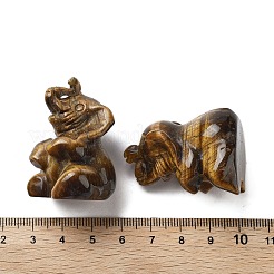Natural Tiger Eye Carved Figurines&nbsp;DJEW-L023-D07