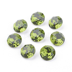 Pointed Back & Back Plated K9 Glass Rhinestone Cabochons&nbsp;RGLA-J012-8mm-228