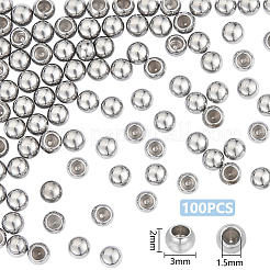 202 Stainless Steel Beads&nbsp;STAS-UN0052-44