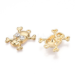 Rack Plating Alloy Rhinestone Pendants&nbsp;PALLOY-N176-108A-G