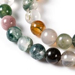 Round Natural Indian Agate Beads Strands&nbsp;G-S122-4mm