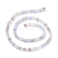 Gradient Color Electroplate Glass Bead Strands&nbsp;GLAA-E042-05D