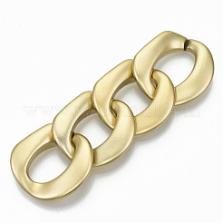 Opaque Spray Painted Acrylic Linking Rings&nbsp;OACR-S021-61A-B01