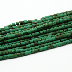 Frosted Synthetic Turquoise Heishi Bead Strands&nbsp;X-G-A132-05