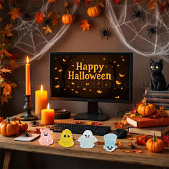 30Pcs Halloween Luminous Transparent Resin Display Decoration&nbsp;DJEW-TA0001-36