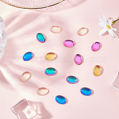 20Pcs Transparent K9 Glass Cabochons&nbsp;GGLA-SC0001-09