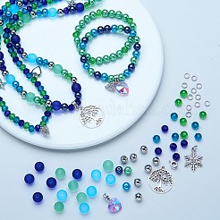 DIYブレスレットメイキング  ミックスカラー  8mm  穴：0.7~1.1mm  8x6mm  穴：1.5mm  10mm  穴：1.3~1.6mm  6x1mm  4mm  8mm  穴：2mm  25mm  穴：5mm  穴：5mm  14x11x4mm  穴：2mm  28.5x25.3x1.5mm  穴：2mm  13.5x10mm  穴：1.5mm  18x7x1mm&nbsp;DIY-SC0002-11B