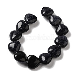 Synthetic Blue Goldstone Beads Strands&nbsp;G-K335-01D