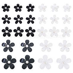 100Pcs 10 Styles Flower Resin Cabochons&nbsp;RESI-TA0004-28A