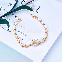 Brass Real Gold Plated Link Bracelets&nbsp;JB453A