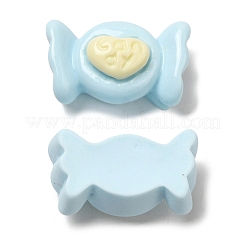 不透明樹脂模造食品デコデンカボション  キャンディ  ミックスカラー  9x16x7.5mm&nbsp;RESI-K027-16