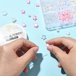 420 個 12 スタイルスプレーペイント ABS プラスチック模造パールビーズ  ミックスカラー  6~10x6~11x3~8.5mm  穴：1.4~2mm&nbsp;MACR-CJ0001-63