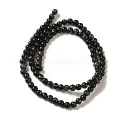 Synthetic Silver Line Coal Quartz Beads Strands&nbsp;G-Q161-A01-01