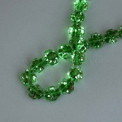 Luminous Handmade Gold Foil Glass Beads Strands&nbsp;FOIL-N029-01F