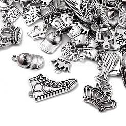 Tibetan Style Alloy Pendants&nbsp;TIBEP-MSMC021-46AS-RS
