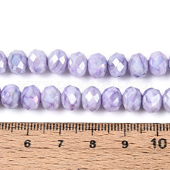 Opaque Baking Paint Glass Beads Strands&nbsp;EGLA-N006-010A-B04-01