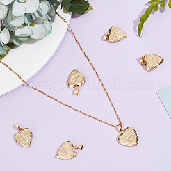 6Pcs Brass Locket Pendants&nbsp;KK-BBC0015-51