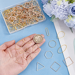 175Pcs 7 Styles Brass Linking Rings&nbsp;KK-ME0004-78