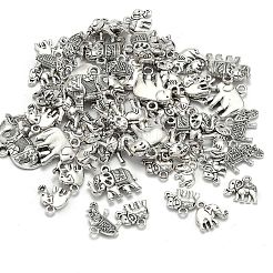 Tibetan Style Alloy Pendants&nbsp;TIBEP-MSMC021-04AS